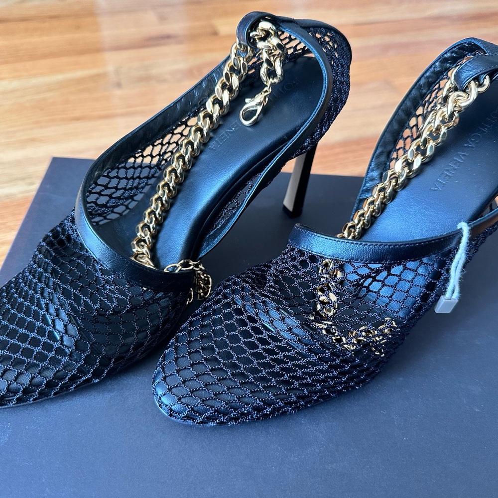 Brand new authentic in a box Bottega Veneta black mesh shoes  size 36/6.